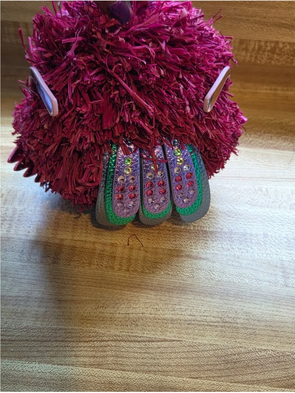 Plush Kurt Geiger Eagle Sunglasses Keychain Bag Charm w dust bag